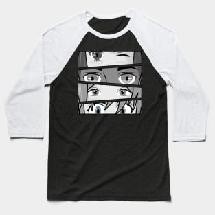 Anime Manga Eyes Baseball T-Shirt